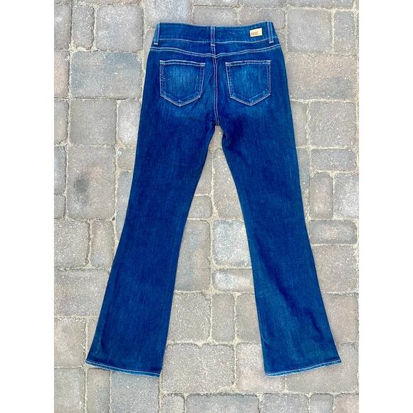 Paige mid rise dark y2k flare jeans size 28x32 - Picture 3 of 5